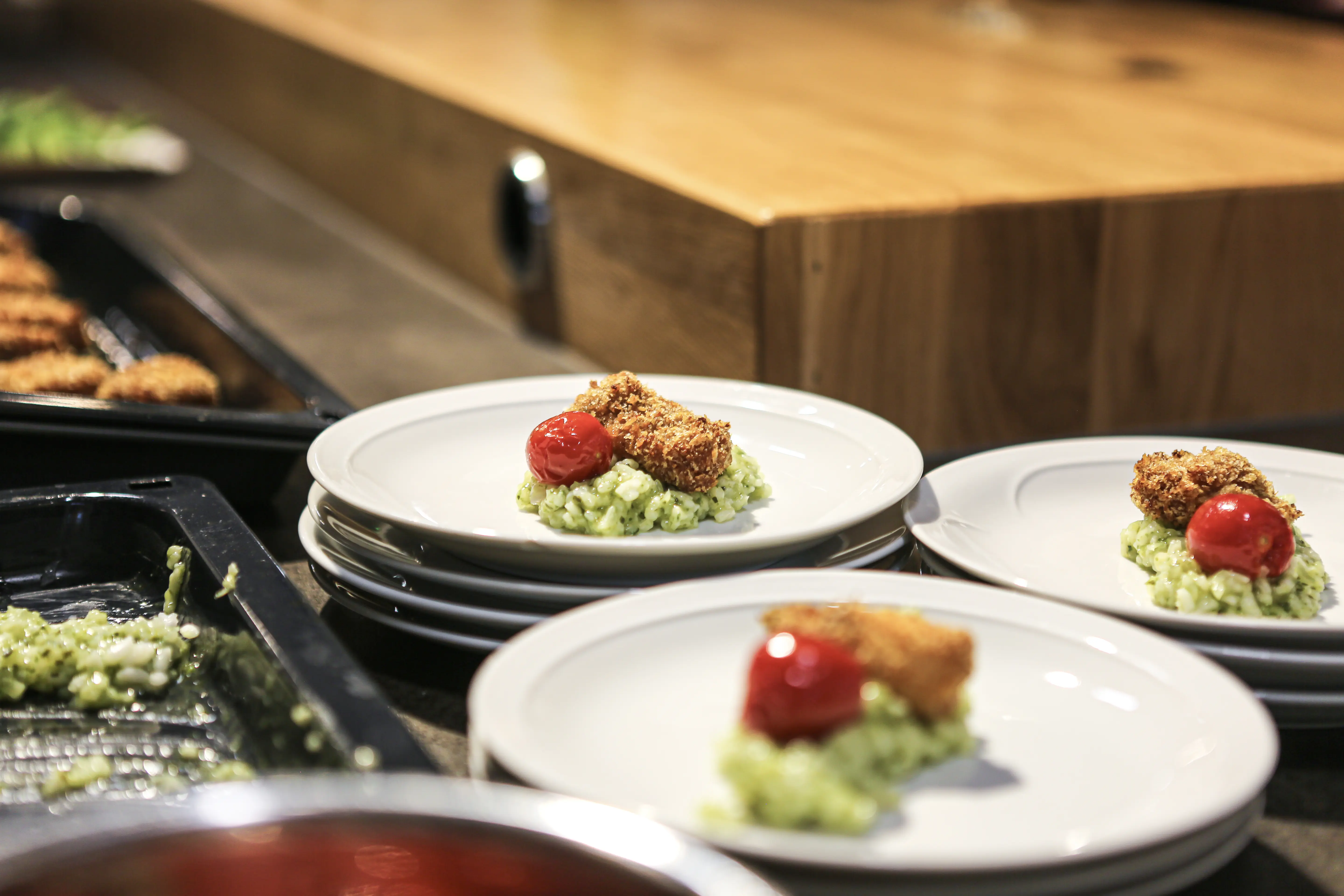 Schnitzel auf Baerlauchreis